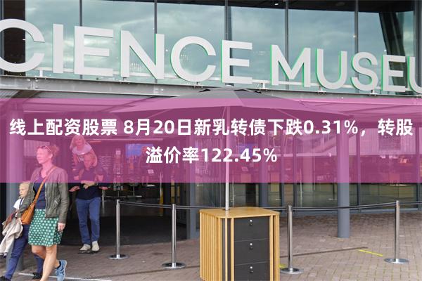 线上配资股票 8月20日新乳转债下跌0.31%，转股溢价率122.45%