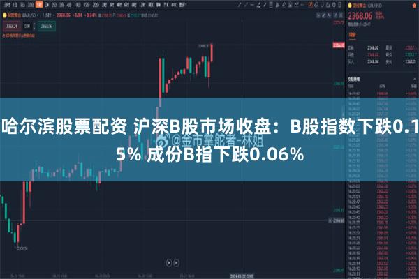 哈尔滨股票配资 沪深B股市场收盘：B股指数下跌0.15% 成份B指下跌0.06%