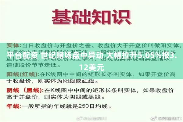 平台配资 世纪赌场盘中异动 大幅拉升5.05%报3.12美元