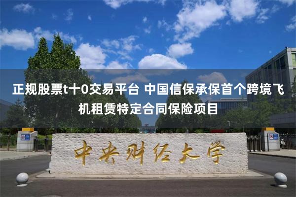 正规股票t十0交易平台 中国信保承保首个跨境飞机租赁特定合同保险项目