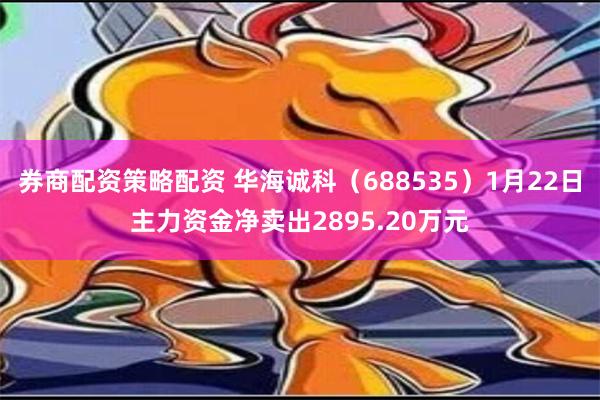 券商配资策略配资 华海诚科（688535）1月22日主力资金净卖出2895.20万元